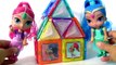 Shimmer and Shine MAGFORMERS 3D Magnetic Shapes Tiles Set by Funtoys