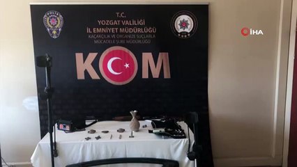 Yozgat’ta 9 parça tarihi eser ele geçirildi