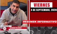 Resumen de noticias viernes 4 de septiembre 2020 / Panorama Informativo / 88.9 Noticias
