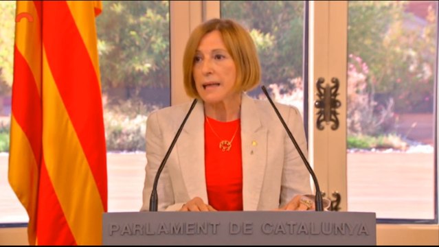 Forcadell defiende el diálogo político sin límites en su retorno al Parlament