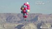 David Blaine floats above Arizona desert from balloons