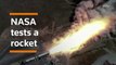 NASA's SLS booster test lights up Utah