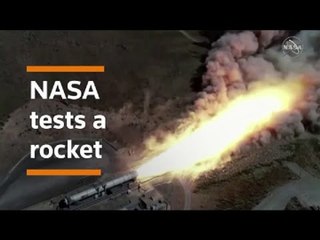 NASA's SLS booster test lights up Utah