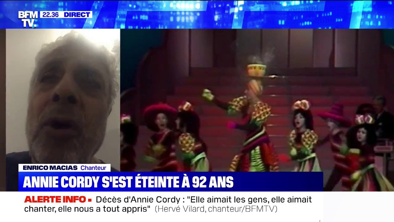 "C'était une artiste complète": Enrico Macias rend hommage à Annie Cordy