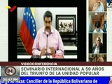 Pdte. Maduro participa en Seminario Internacional a 50 años del triunfo de la Unidad Popular