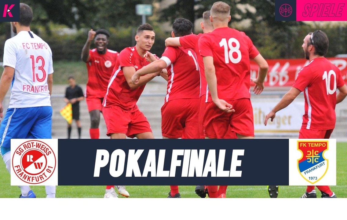 Der Titelverteidiger empfängt den Underdog: SG Rot-Weiss Frankfurt - FC Tempo Frankfurt (Finale, Pokal)