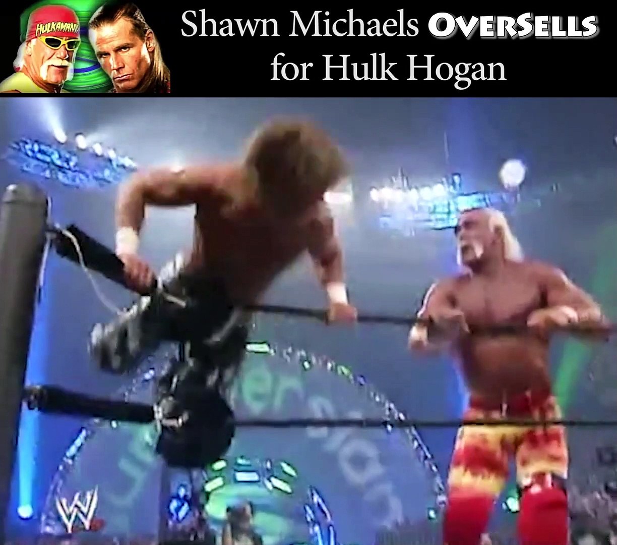 Shawn Michaels Ridiculously Oversells For Hulk Hogan - video dailymotion