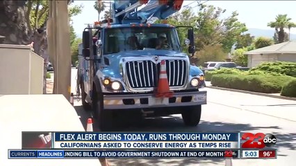 Flex alert begins Friday, runs through Monday