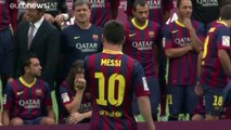 Football - Lionel Messi annonce qu'il va -rester à Barcelone