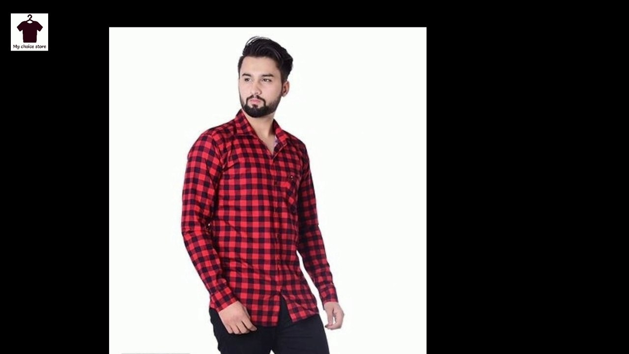 Red है तो सब set है !! Checked shirt for men !! Checked shirt !! Checked shirt design !!