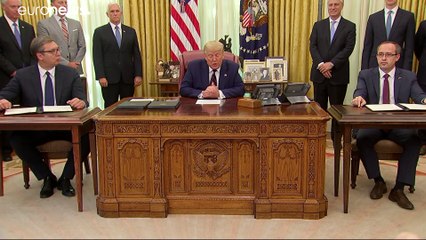 Trump "apadrinha" reatar entre Sérvia e Kosovo