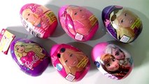 Barbie Dolls Surprise Eggs with Disney Frozen Princess Anna Elsa & Elena of Avalor by Funtoys