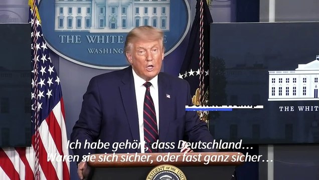 Trump: Haben noch keine Beweise für Nawalny-Vergiftung gesehen