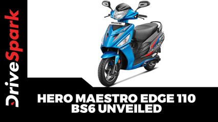 Hero Maestro Edge 110 BS6 Unveiled