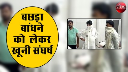 बछड़ा बांधने को लेकर दो पक्षों में जमकर बवाल