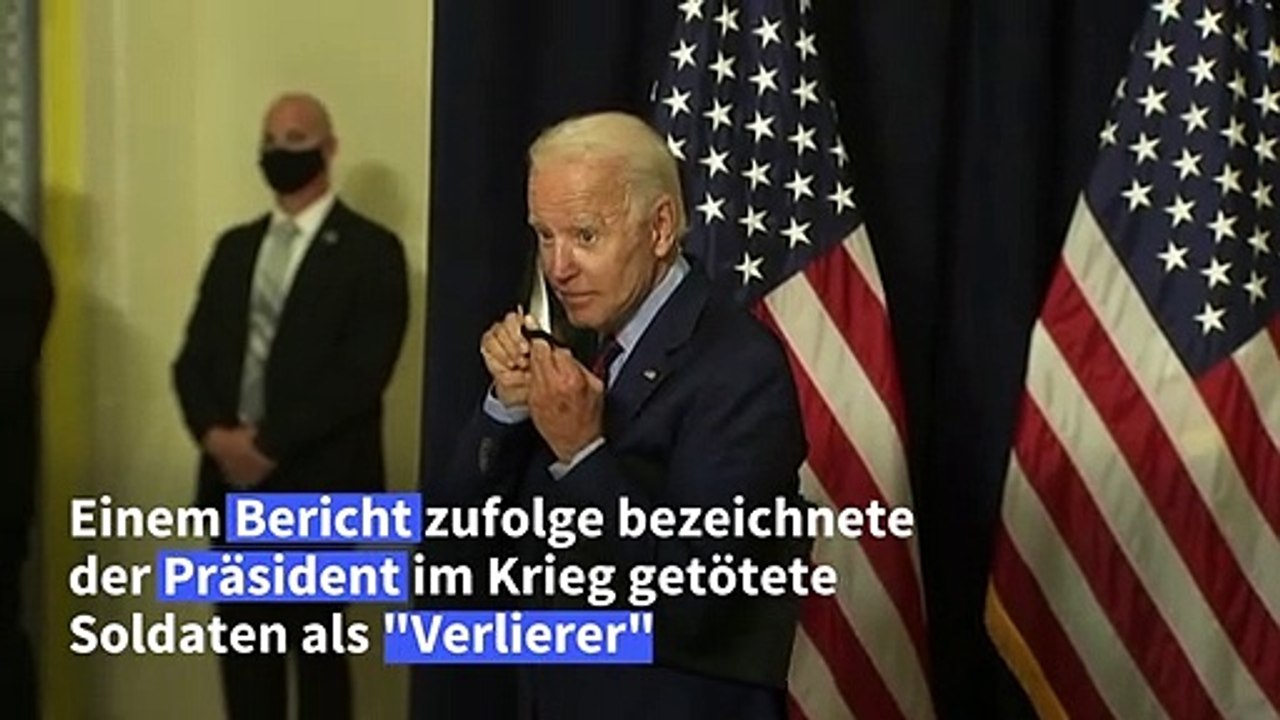 Biden: Trumps Bemerkungen über Soldaten sind 'krank'