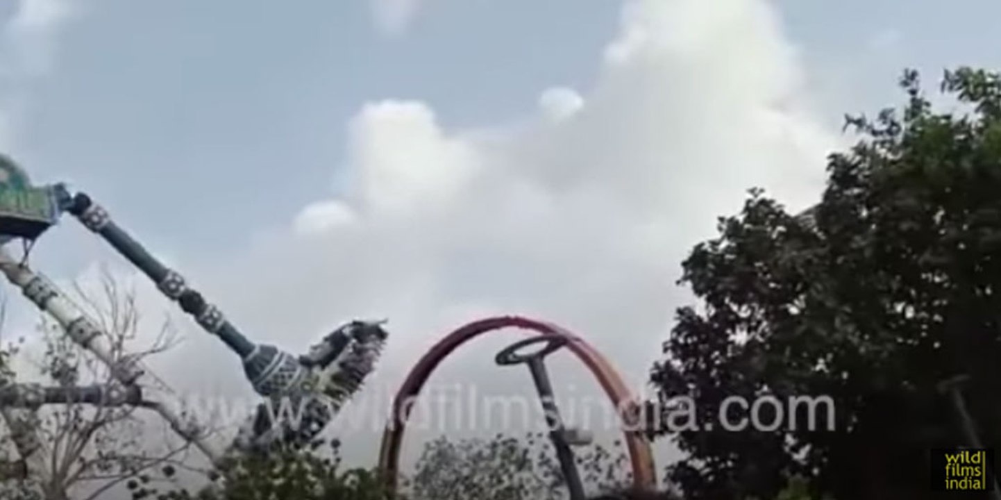 Pendulum ride breaks down midair at an amusement park in Ahmedabad
