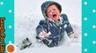 Snowing Cutest Babies Playing With Snow Funny Babies