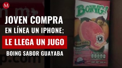 Joven compra en línea un iPhone; le llega un jugo Boing sabor guayaba