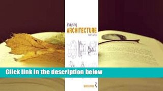 [Read] Analysing Architecture  For Kindle
