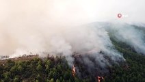 Samandağ’daki orman yangını böyle görüntülendi