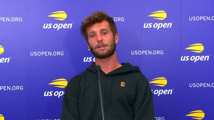 US Open 2020 - Corentin Moutet, le rescapé Français, est bien dans "sa bulle" : "On doit se plier aux règles... !"