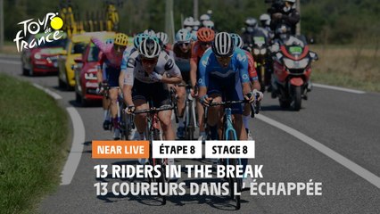 #TDF2020 - Étape 8 / Stage 8 - 13 riders in the break / 13 coureurs dans l'échappée