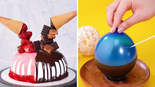 Easy & Quick Cake Decorating Tutorials for Beginners - So Yummy Chocolate Cake Recipes - So Tasty