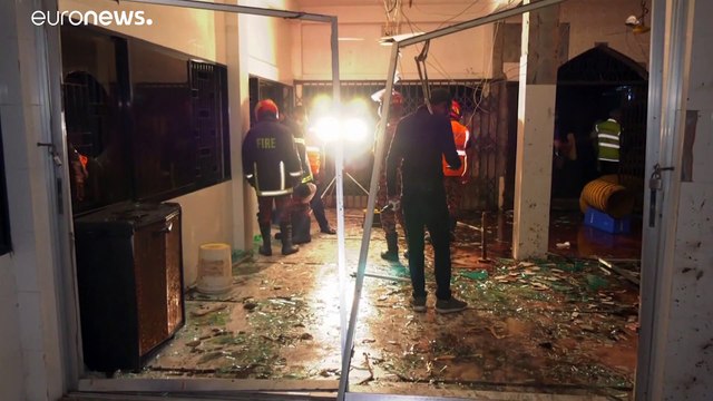 16 قتيلا في انفجار ناتج عن تسرب الغاز بمسجد في بنغلادش