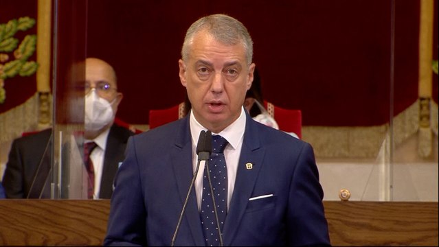 Urkullu toma posesión de su cargo como Lehendakari