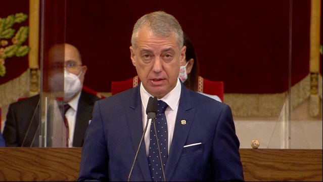 Urkullu toma posesión de su cargo como Lehendakari por tercera vez consecutiva