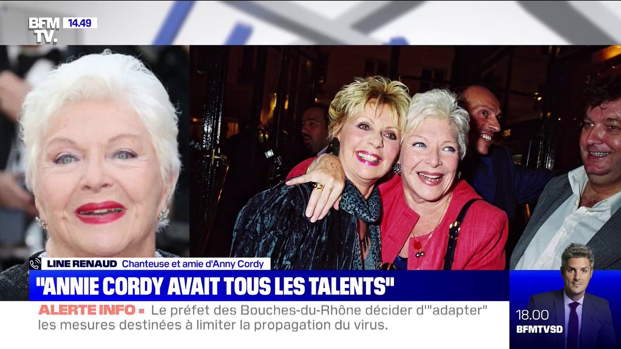Mort d'Annie Cordy: Line Renaud salue la mémoire d'"une artiste immense"