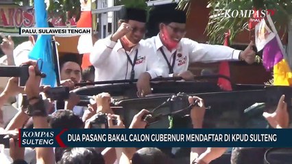 Dua Pasang Bakal Calon Gubernur Mendaftar di KPUD Sulteng