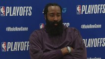 James Harden reacts to the Rockets' Game 1 win vs. the Lakers - 2020 NBA Playoffs