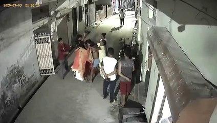 मारपीट सीसीटीवी में कैद