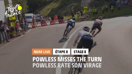 #TDF2020 - Étape 8 Stage 8 - Powless rate son virage Powless misses the turn