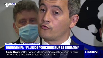 En visite à Lille, Gérald Darmanin demande "plus de policiers sur le terrain"