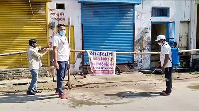 भरथना कस्बे में 7 कोरोना मरीज मिलने के बाद प्रशासन ने कराई जांच