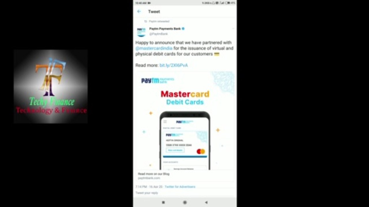Paytm Payments Bank MasterCard | Paytm Bank MasterCard | Paytm MasterCard Launched | Full Details