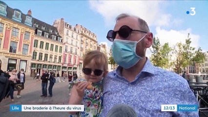 Braderie de Lille : une atmosphère festive pour la 'braderie des commerçants'