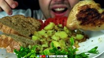 ASMR GRANDMA'S HOMEMADE FOOD | FRIED CHICKEN   FRIED POTATO | EATING SOUND (NO TALKING)  BEST SOUND