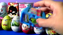 Surprise Eggs Disney Cars Pixar SPONGE BOB TOYS MICKEY MOUSE Unboxing Sorpresa Huevos Toy Review