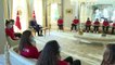 Cumhurbaşkanı Erdoğan, Türkiye 19 Yaş Altı Kız Voleybol Millî Takımı'nı kabul etti
