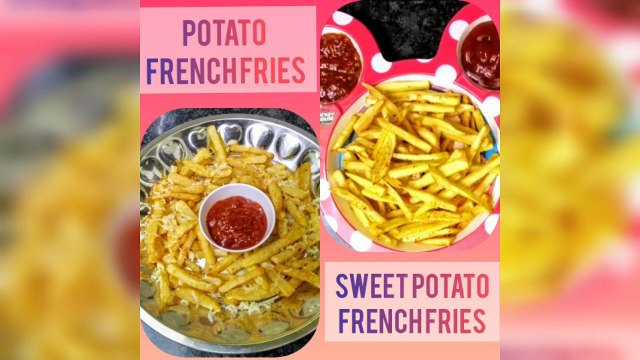 Crispy French Fries | Sweet Potato & Potato French Fries | Shakarkand & Aloo French Fries |