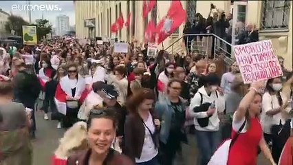 Thousands of women protest in Belarus demanding Lukashenko's resignation