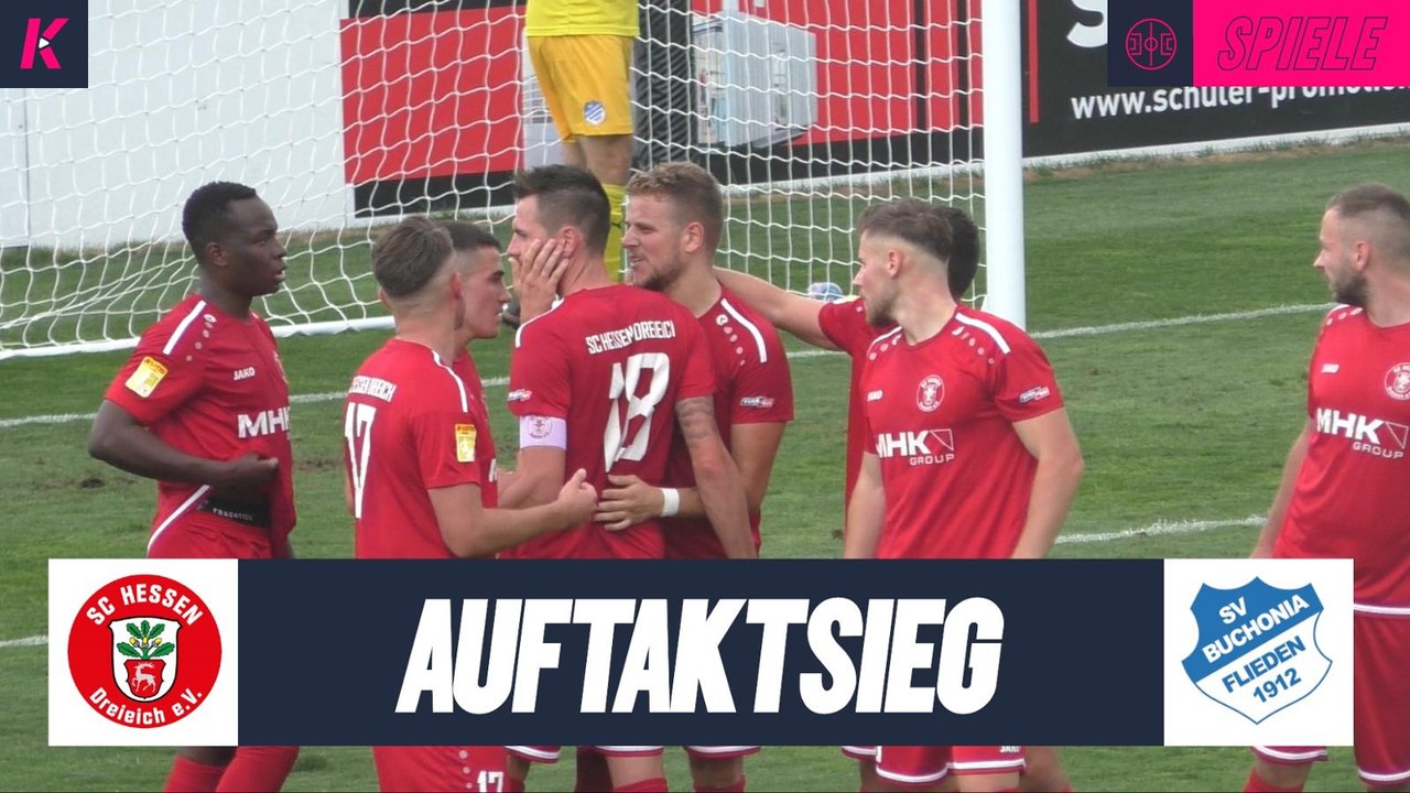 Perfekter Hessenliga-Start: Burggraf schießt Dreieich zum Auftaktsieg | SC Hessen Dreieich - SV Buchonia Flieden (Hessenliga)