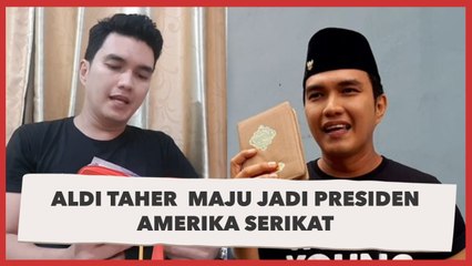 Geger, Aldi Taher Deklarasikan Maju Jadi Presiden Amerika Serikat