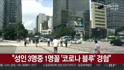 "성인 3명중 1명꼴 '코로나 블루' 경험"