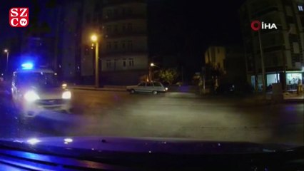 Polisin 'dur' ihtarına uymayarak kaçan alkollü sürücünün korona olduğu ortaya çıktı