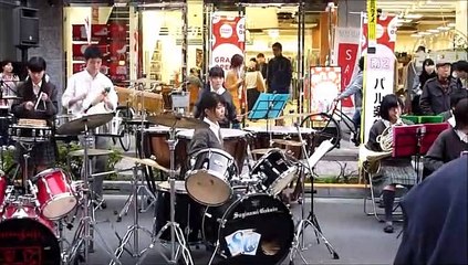 高円寺フェス2015　杉並学院吹奏楽部　5.デイトリッパー／ビートルズ　Japanese　high school　Band